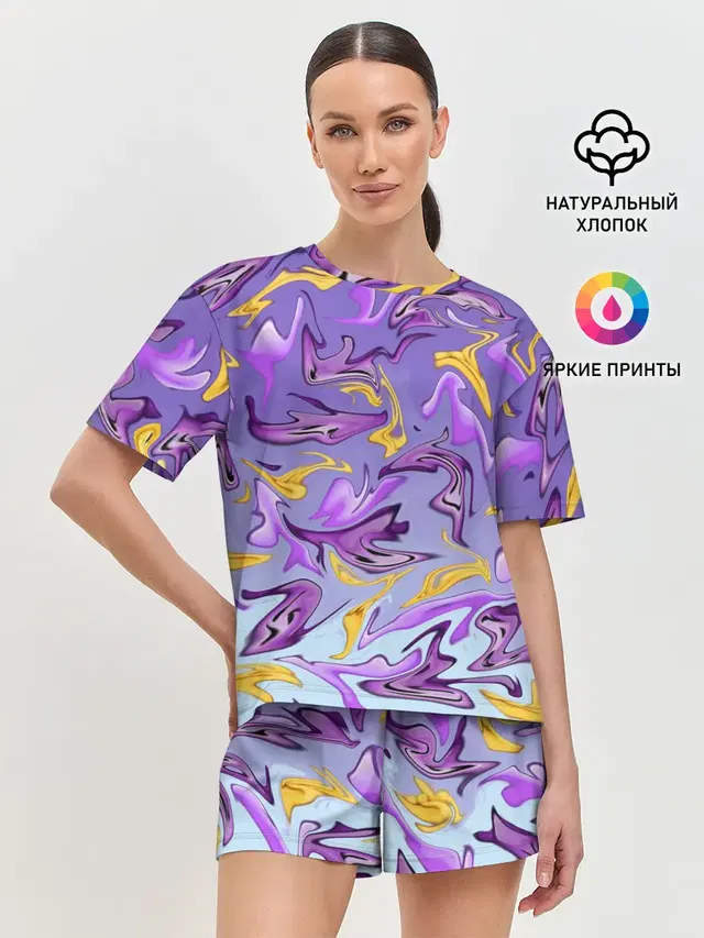 Женская пижама с шортами