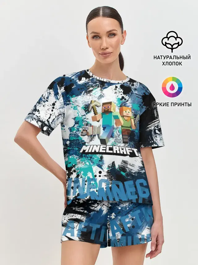 Женская пижама с шортами