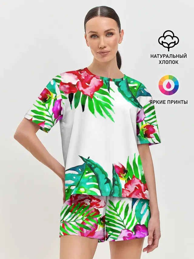 Женская пижама с шортами