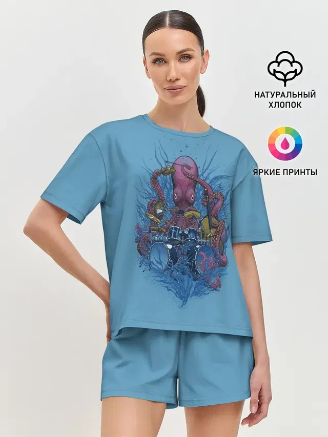 Женская пижама с шортами