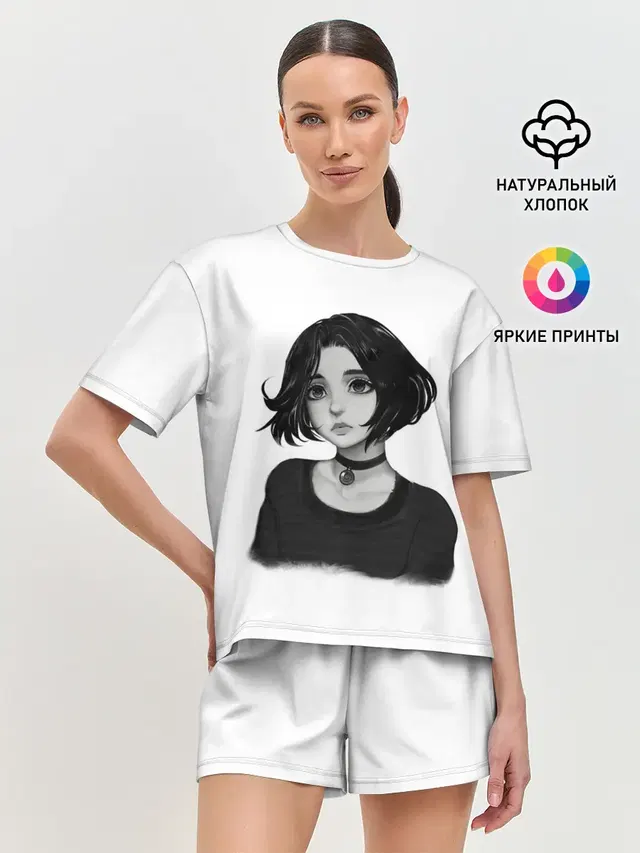 Женская пижама с шортами