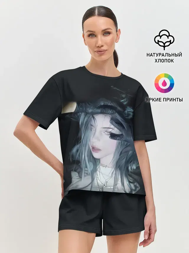 Женская пижама с шортами