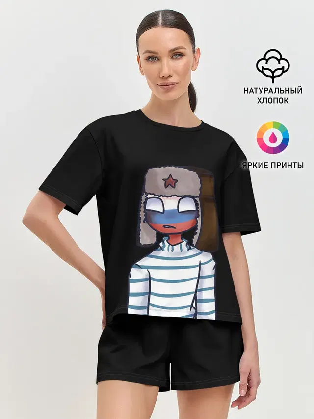 Женская пижама с шортами