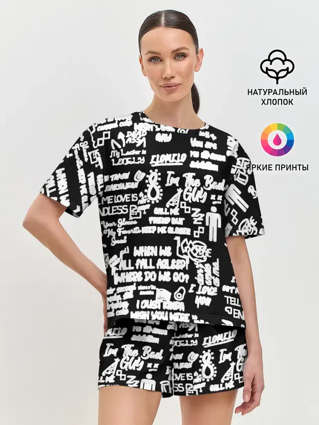 Женская пижама с шортами