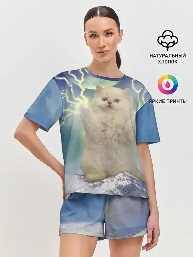 Женская пижама с шортами