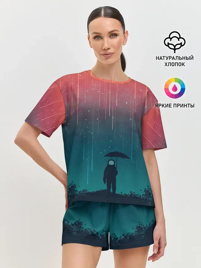 Женская пижама с шортами