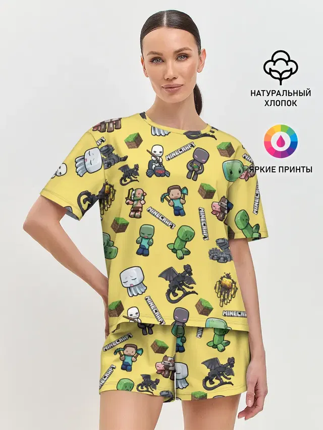 Женская пижама с шортами