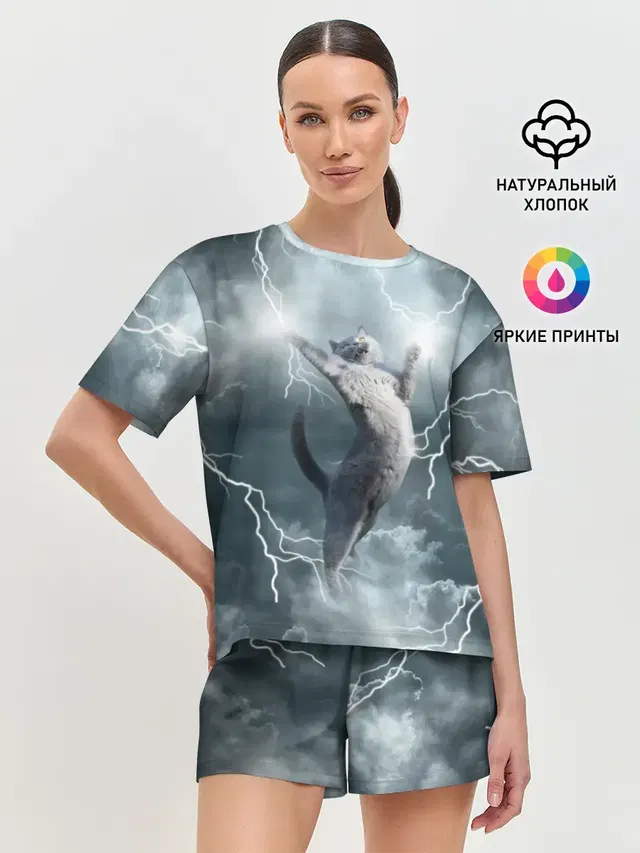 Женская пижама с шортами