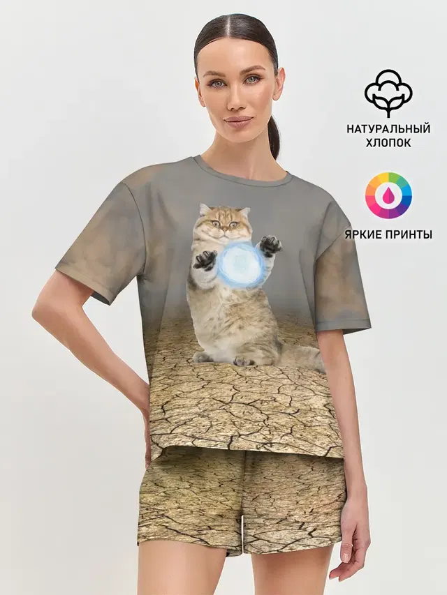 Женская пижама с шортами