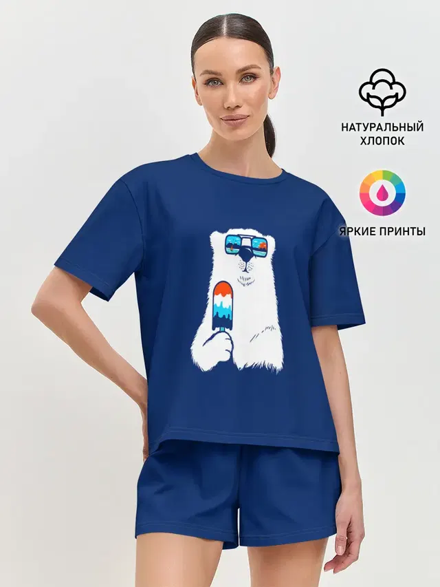 Женская пижама с шортами
