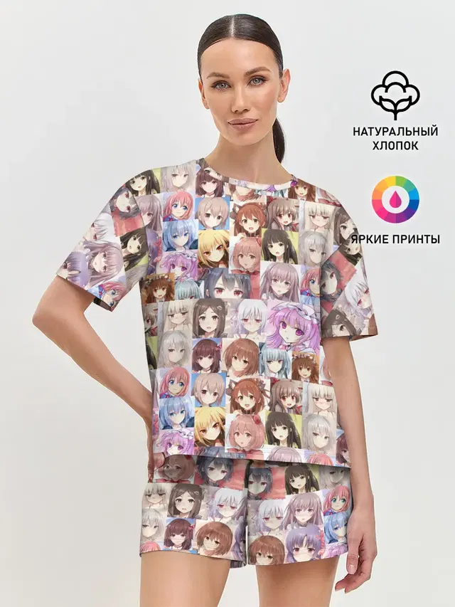 Женская пижама с шортами
