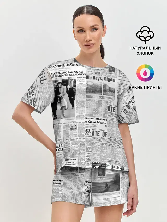 Женская пижама с шортами
