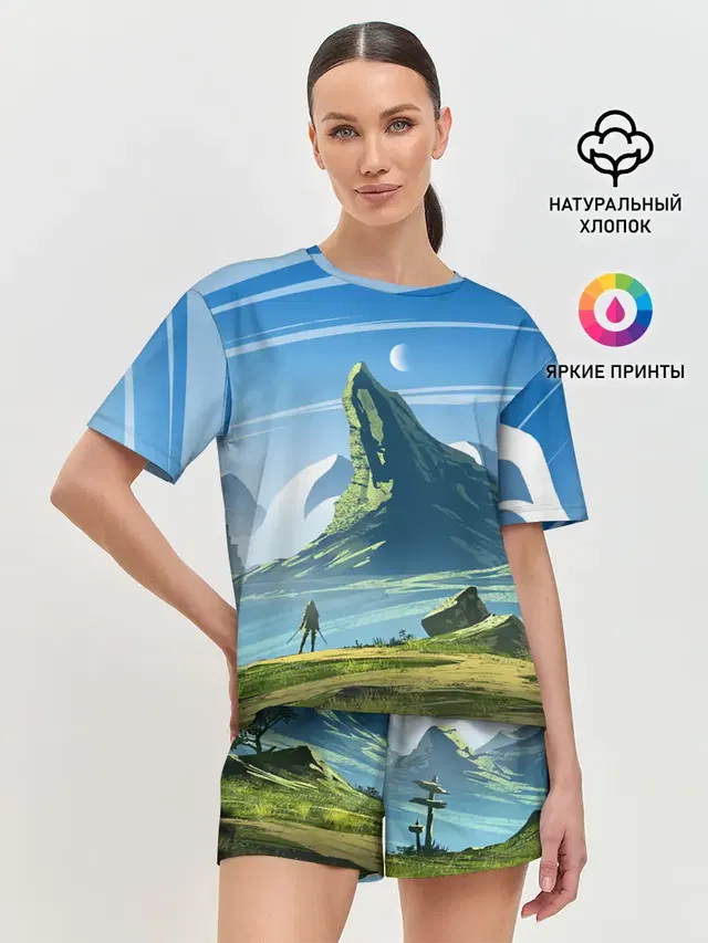 Женская пижама с шортами