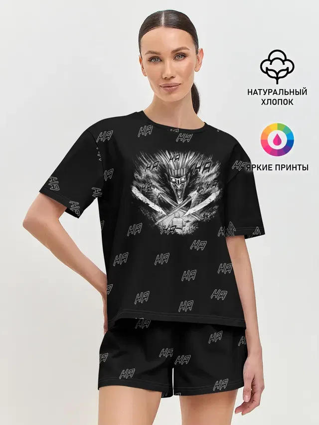 Женская пижама с шортами