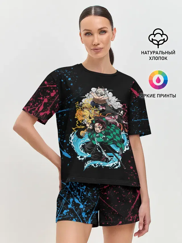 Женская пижама с шортами