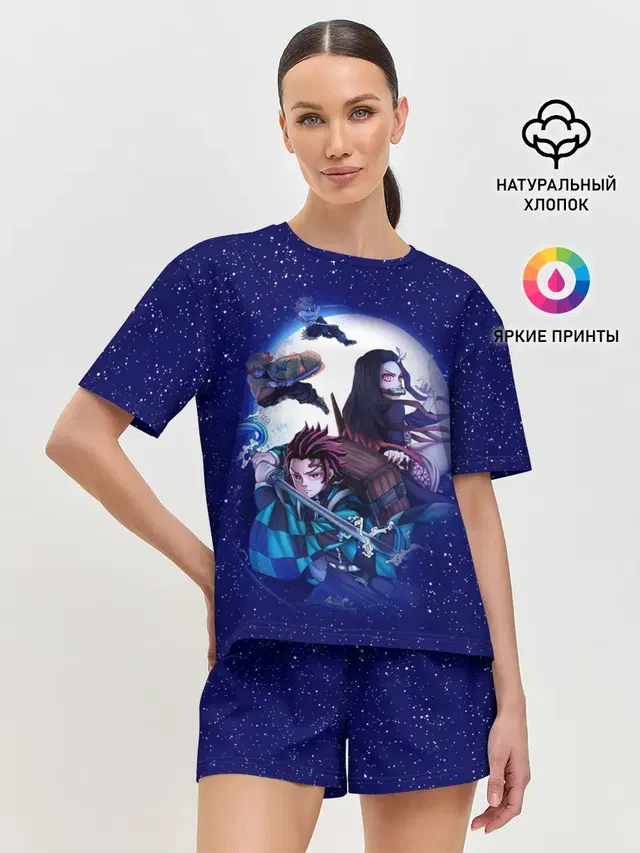 Женская пижама с шортами