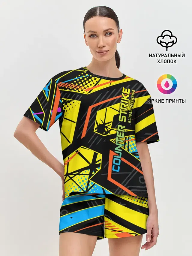 Женская пижама с шортами
