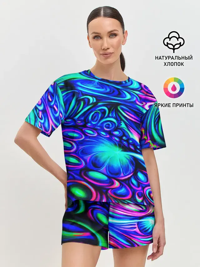 Женская пижама с шортами