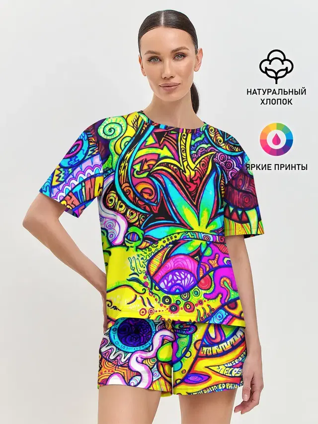 Женская пижама с шортами