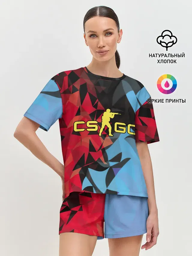 Женская пижама с шортами