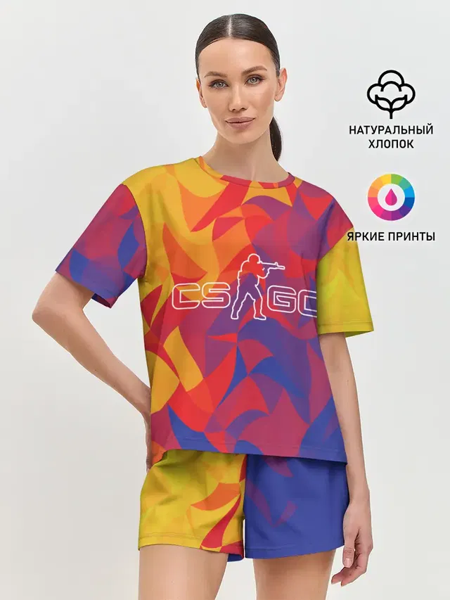 Женская пижама с шортами