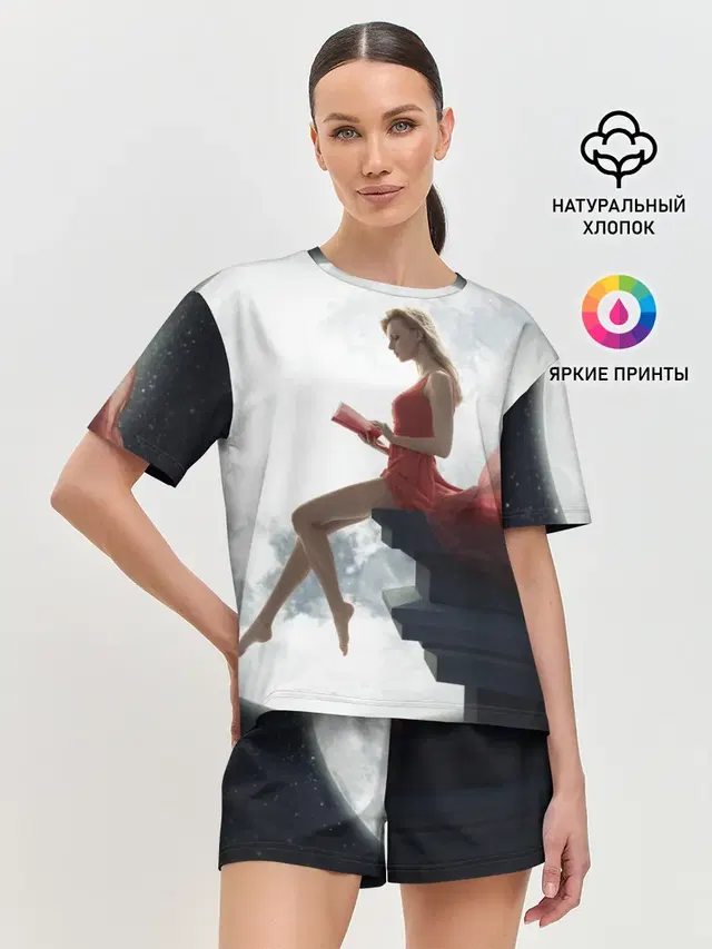 Женская пижама с шортами