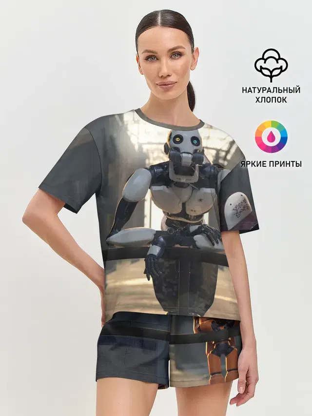 Женская пижама с шортами