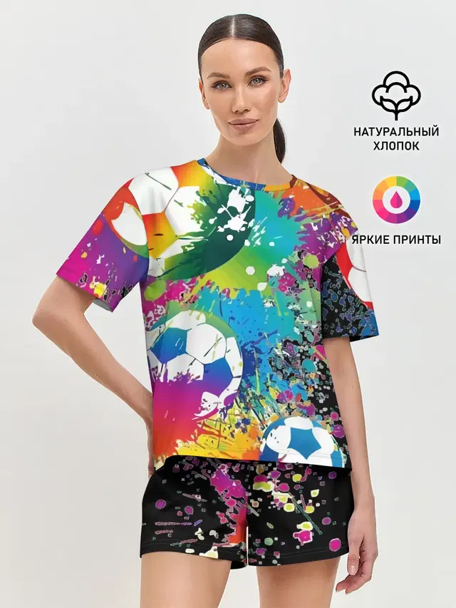 Женская пижама с шортами