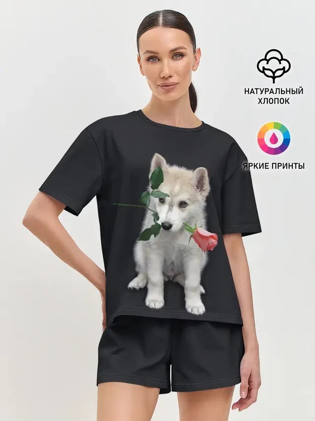 Женская пижама с шортами