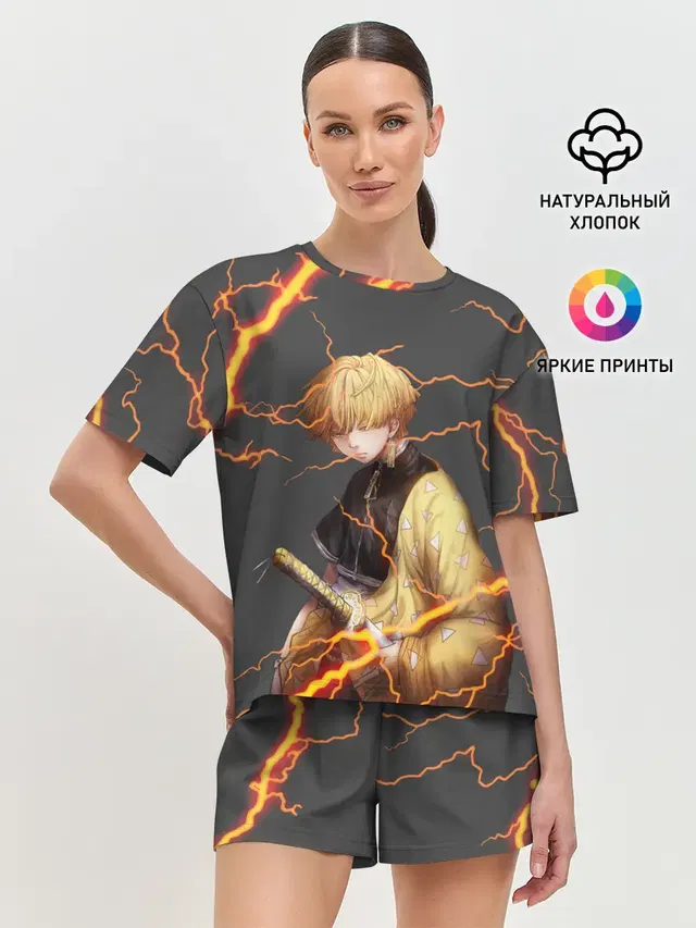 Женская пижама с шортами