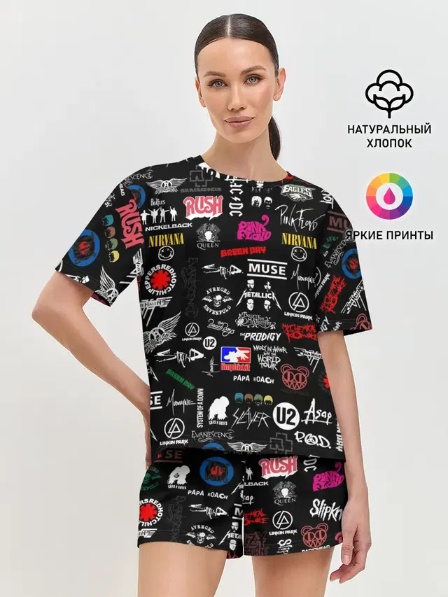 Женская пижама с шортами