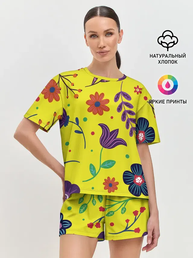 Женская пижама с шортами
