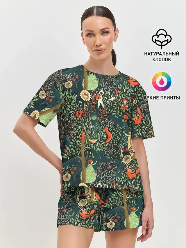 Женская пижама с шортами