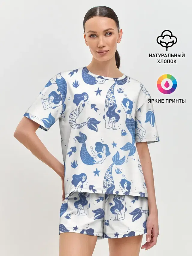 Женская пижама с шортами