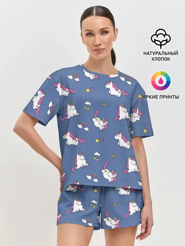 Женская пижама с шортами