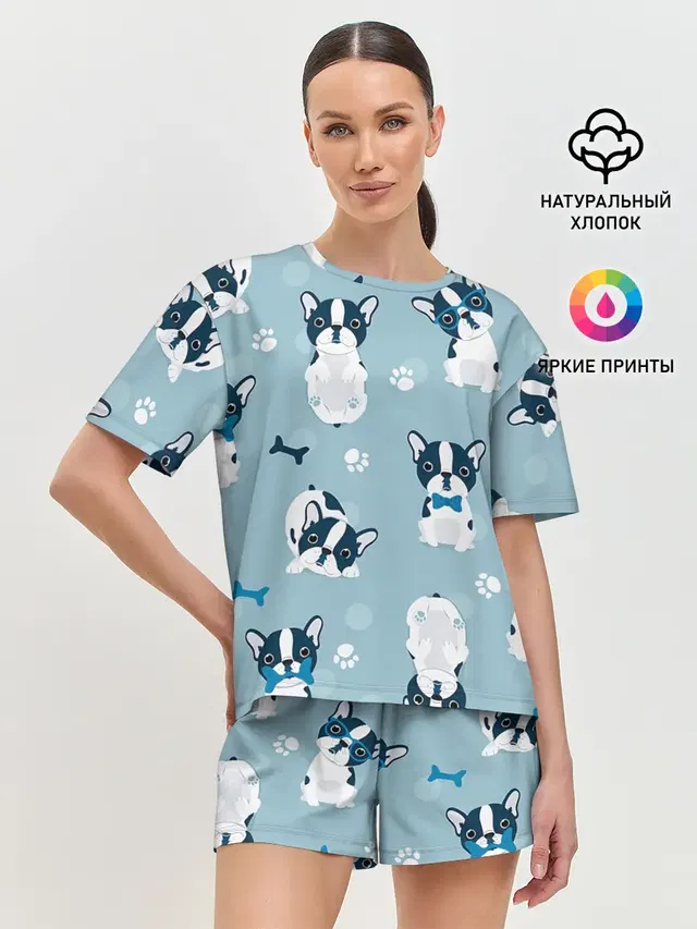 Женская пижама с шортами