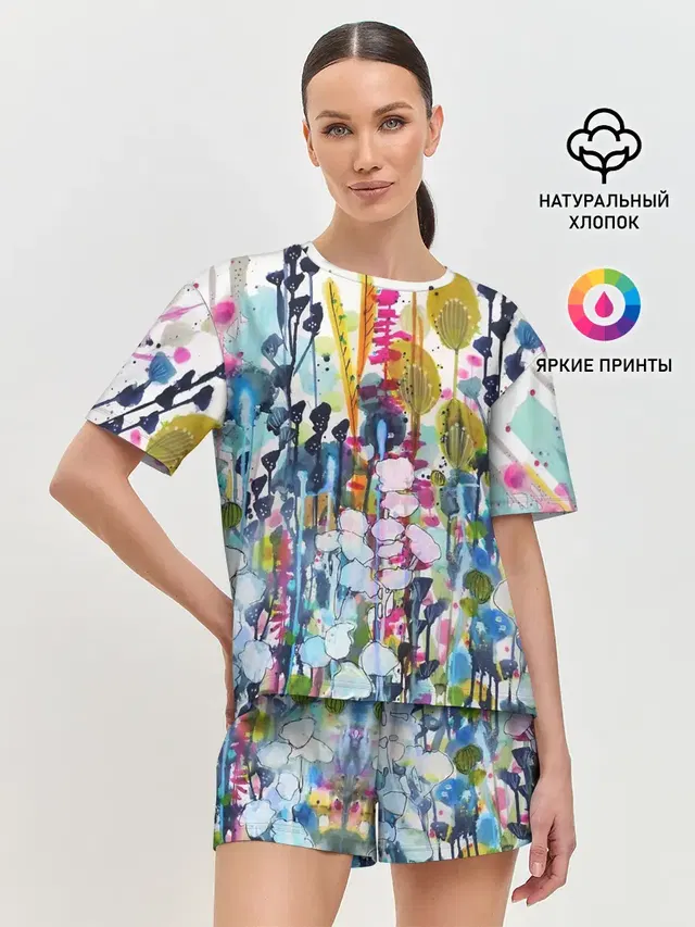 Женская пижама с шортами