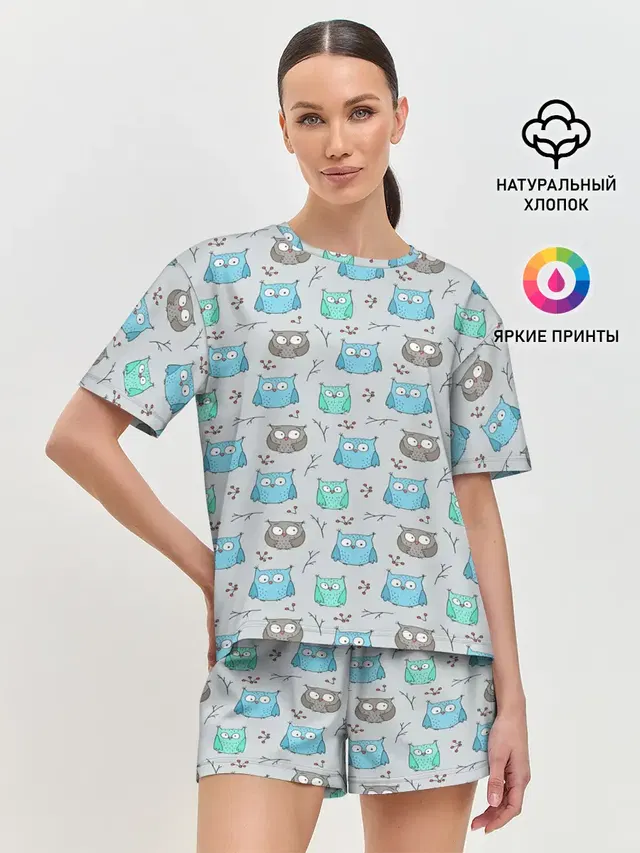 Женская пижама с шортами