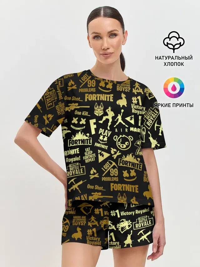 Женская пижама с шортами