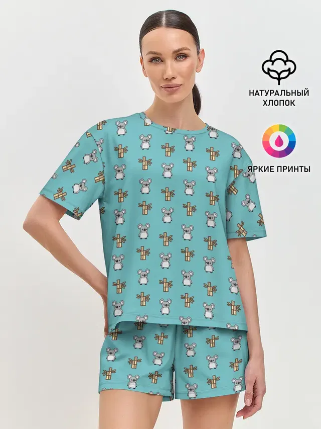 Женская пижама с шортами