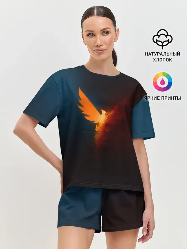 Женская пижама с шортами