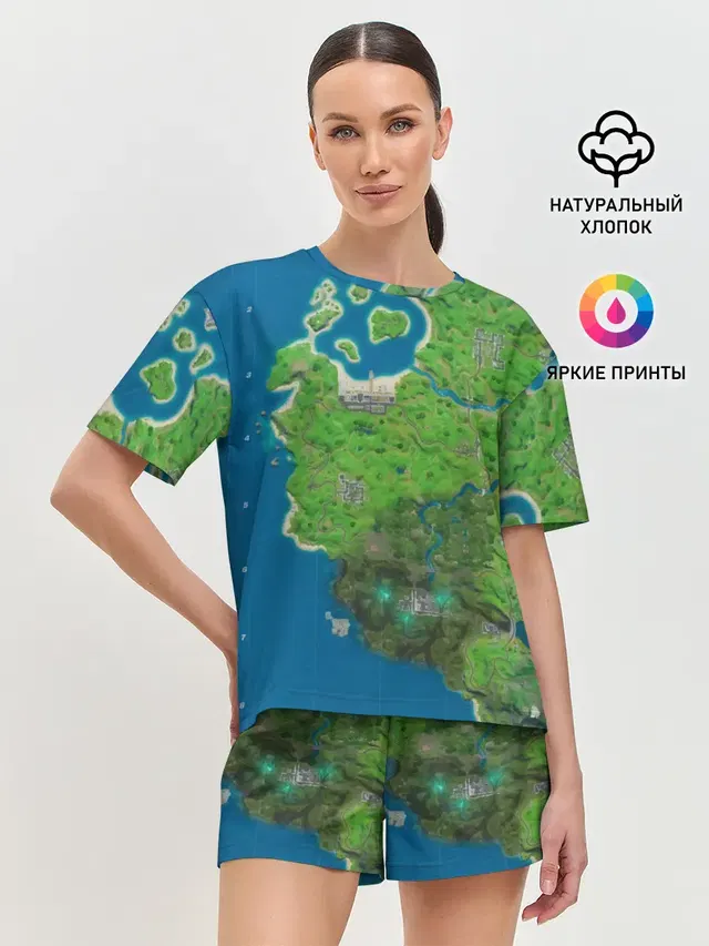 Женская пижама с шортами