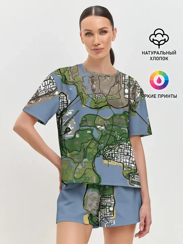 Женская пижама с шортами