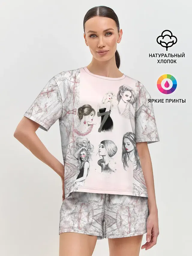 Женская пижама с шортами