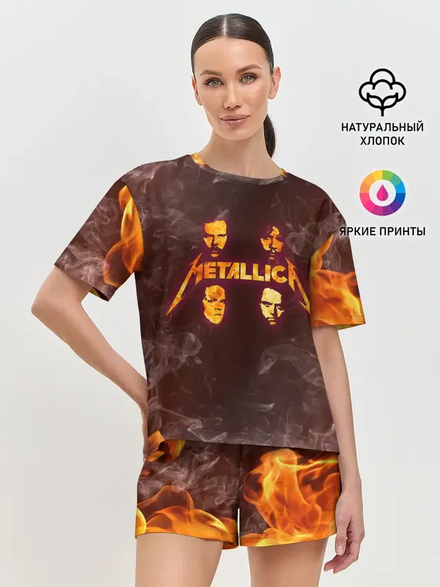 Женская пижама с шортами