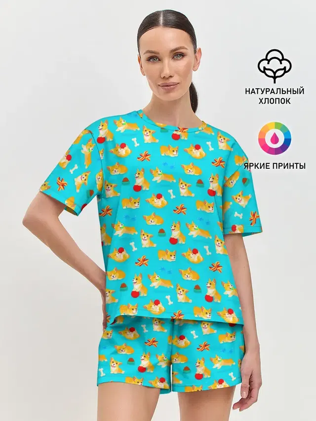 Женская пижама с шортами