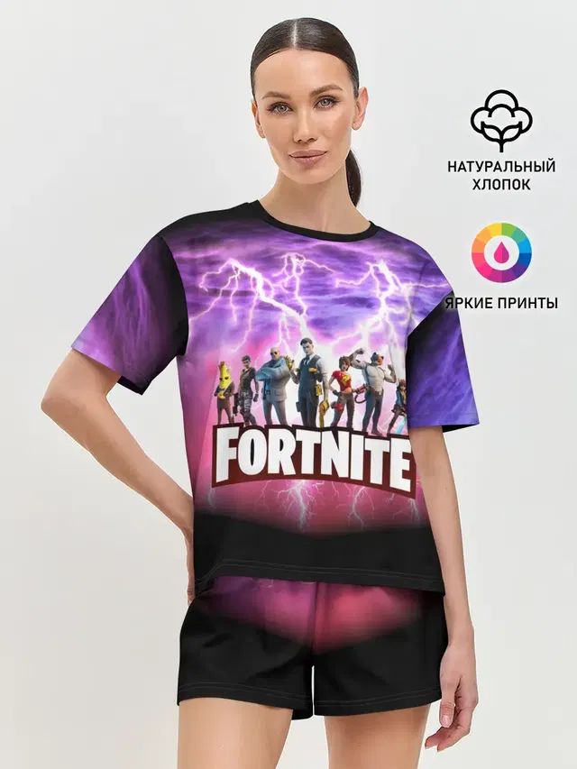 Женская пижама с шортами