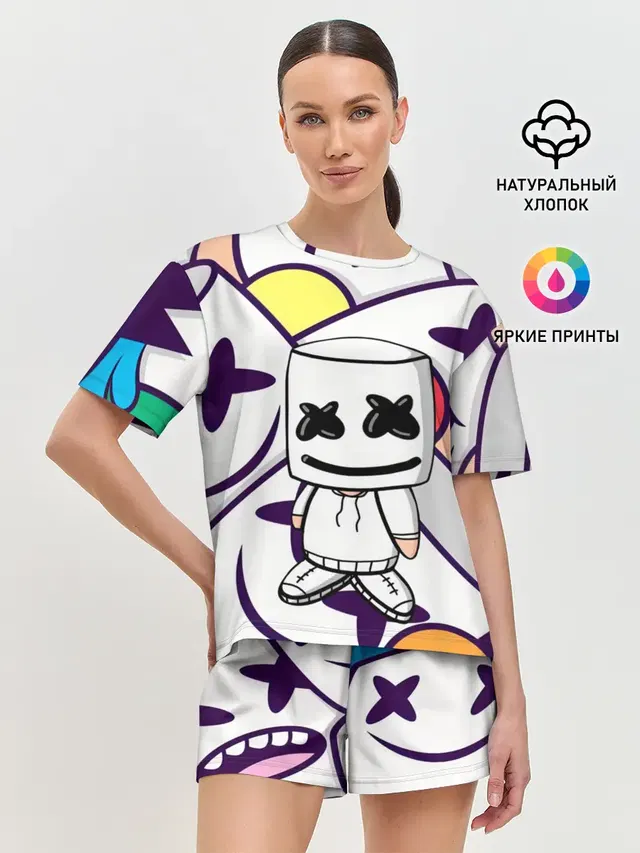 Женская пижама с шортами