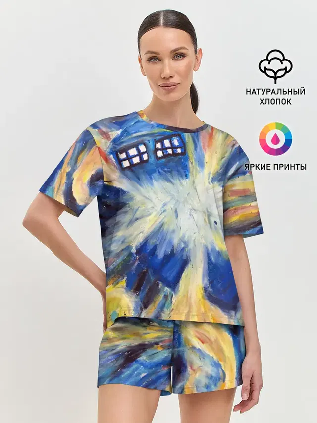 Женская пижама с шортами