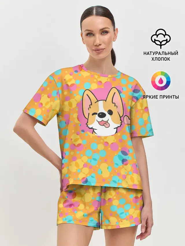 Женская пижама с шортами